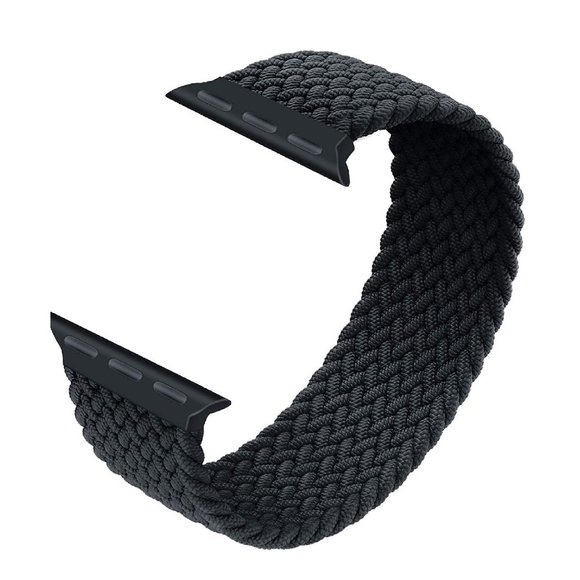NEW Charcoal Braided Solo Loop For Apple Watch - Picture 2 of 7